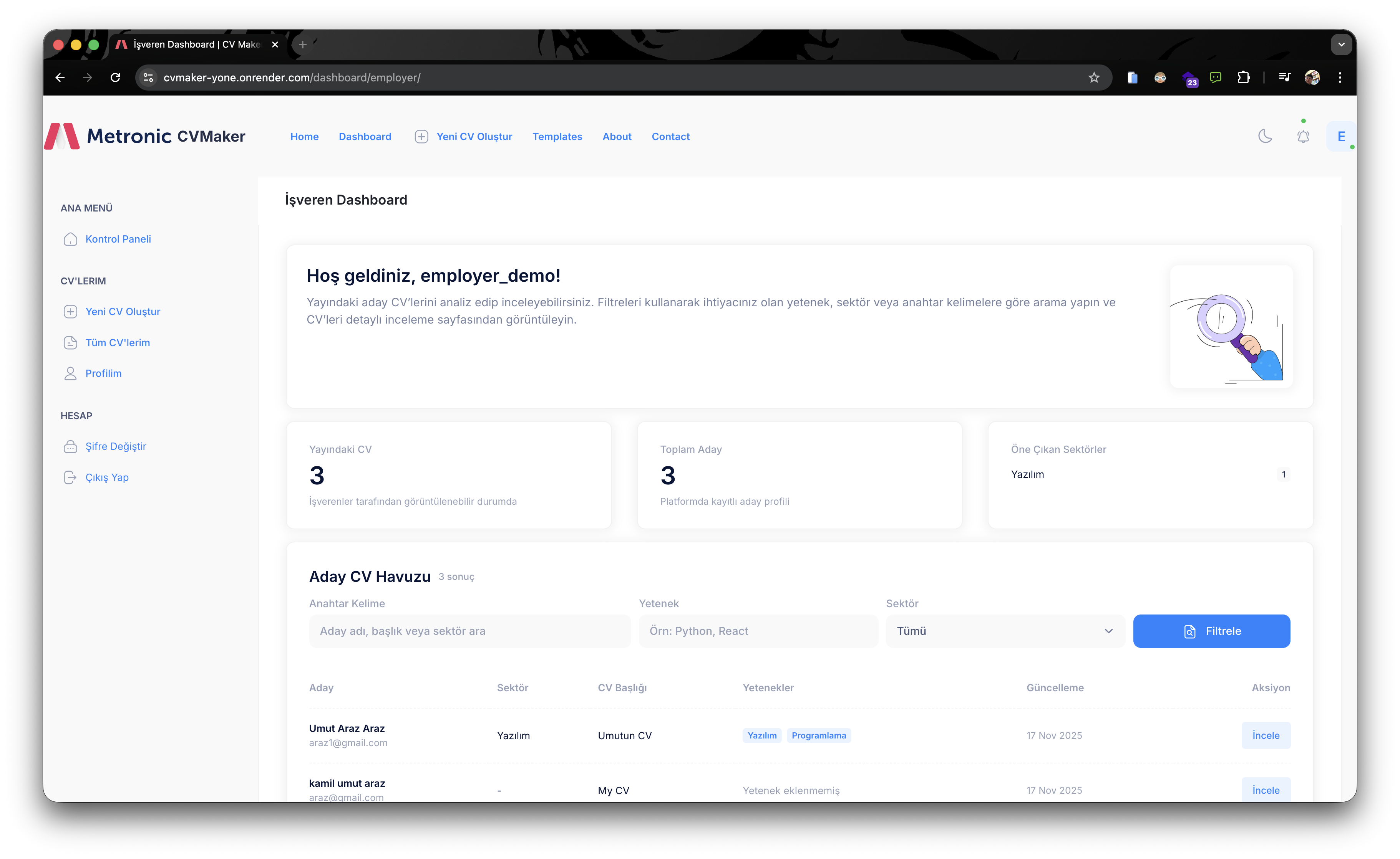 CV Maker - Profesyonel CV Oluşturucu